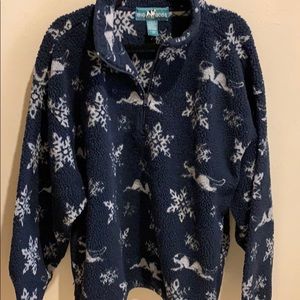 Fluffy Big Dogs 1/2 zip sweatshirt